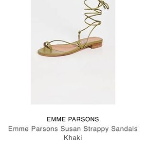 Emme parsons NIB Susan sandal in khaki size 40